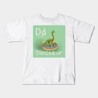 D is for Dinosaur Kids T-Shirt